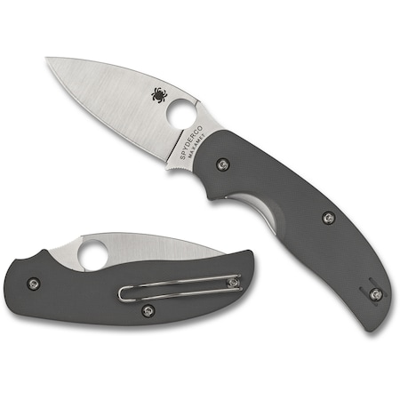 Spyderco 2023 Spyderco Reveal 6 Sage 1 G-10 Gray Maxamet Steel Plain Edge SPY-C123GPGY